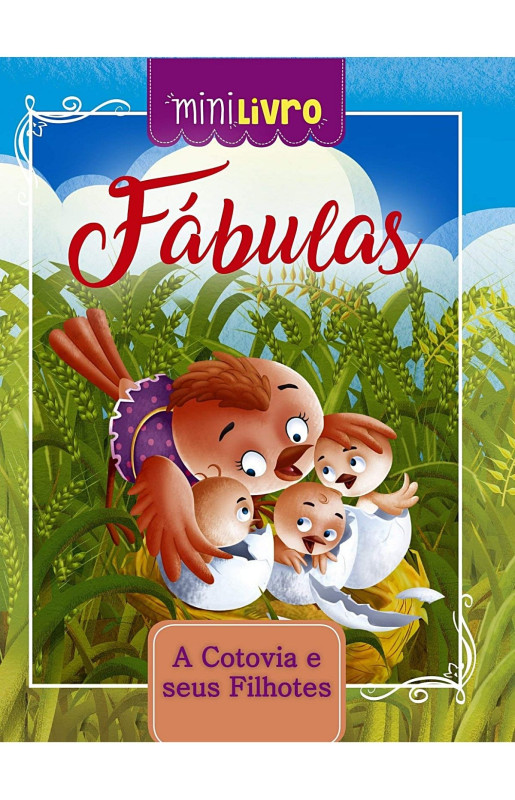 Mini livro: Fábulas - A cotovia e seus filhotes